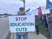 Windsor-Essex educators demand more school funding at rally