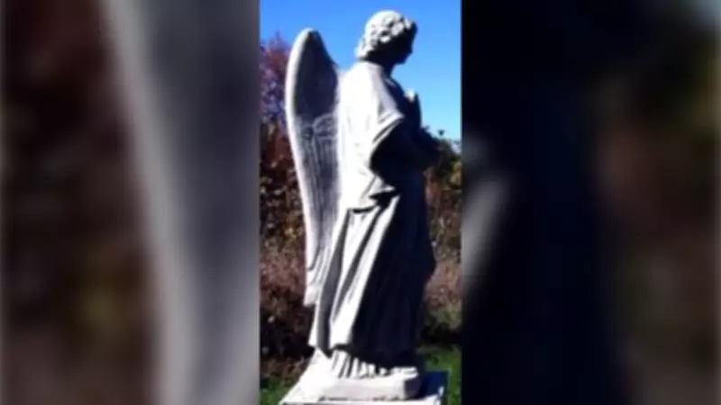 100-Pound Angel Monument Stolen from Burlington Cemetery