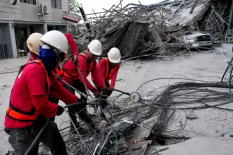 4 dead, 17 missing in Philippines hotel collapse; rescue ongoing