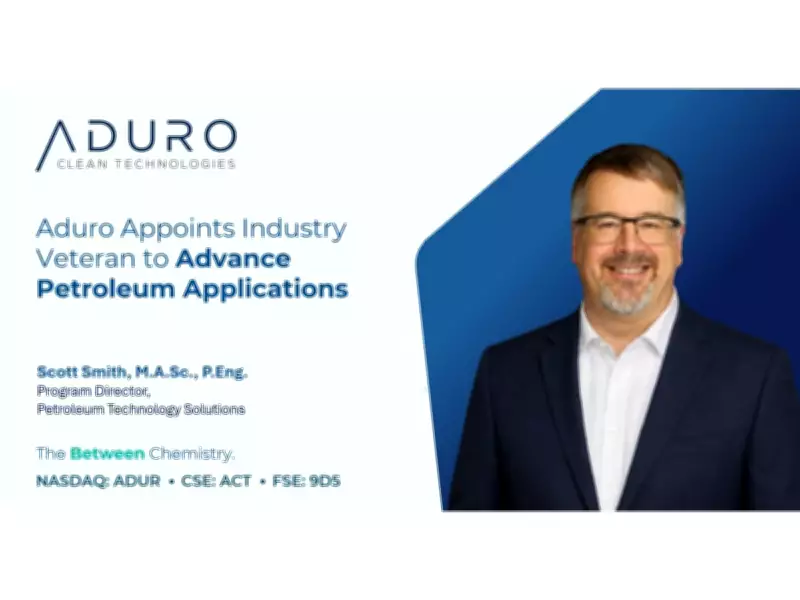 Aduro Appoints Scott Smith to Lead Petroleum Technology Solutions