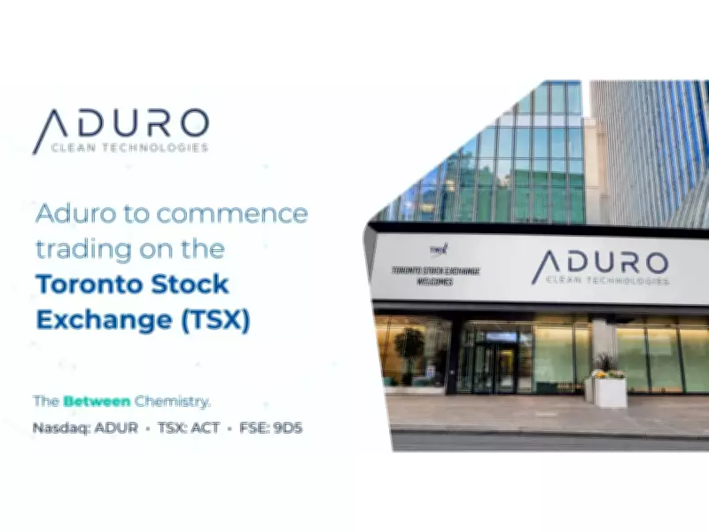 Aduro Clean Technologies Begins Trading on Toronto Stock Exchange
