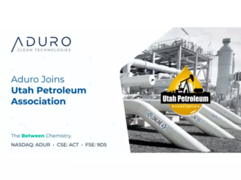 Aduro Clean Technologies Joins Utah Petroleum Association for Paraffinic Crude Upgrading