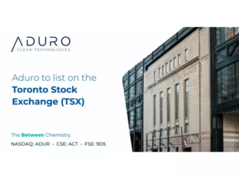 Aduro Clean Technologies Receives Conditional Approval for TSX Listing Under Symbol ACT