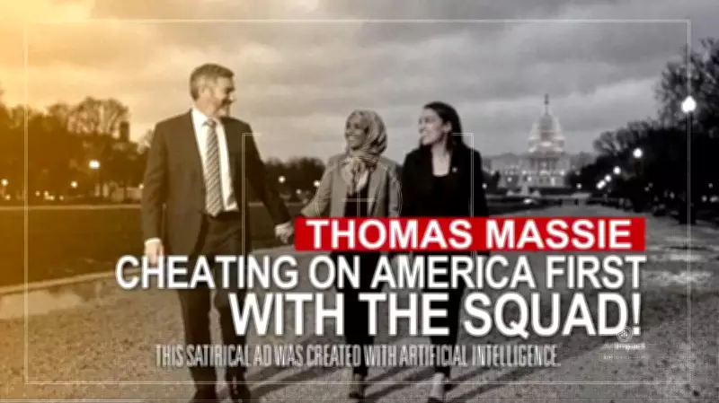 AI-Generated Ad Depicts Massie in Fake Romance with Squad Members