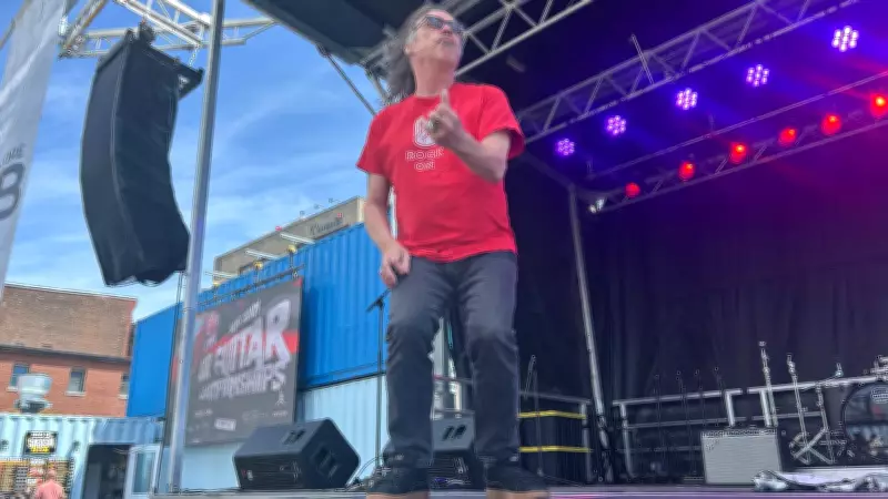 Air Guitarist Rocks Stage at Area 506 Festival in Saint John