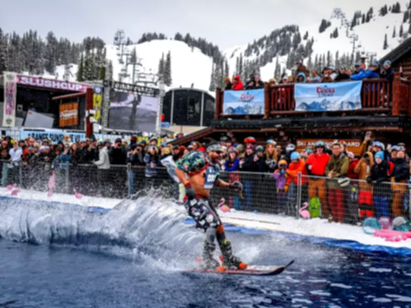 Annual Slush Cup at Sunshine Resort Kicks Off Rare Summer Ski Season
