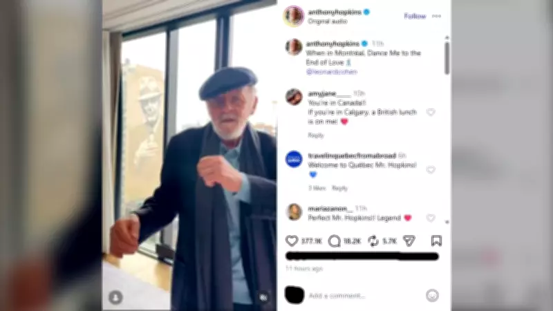 Anthony Hopkins Dances to Leonard Cohen in Montreal Mural Video