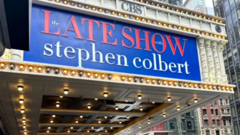 Anti-Trump, CBS Chalk Message Appears Outside Colbert's Final Show