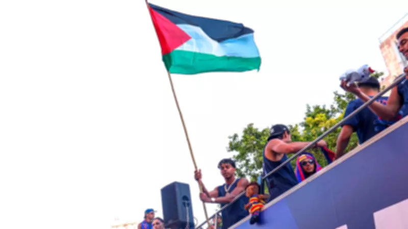 Barcelona Star Lamine Yamal Waves Palestinian Flag During Title Parade