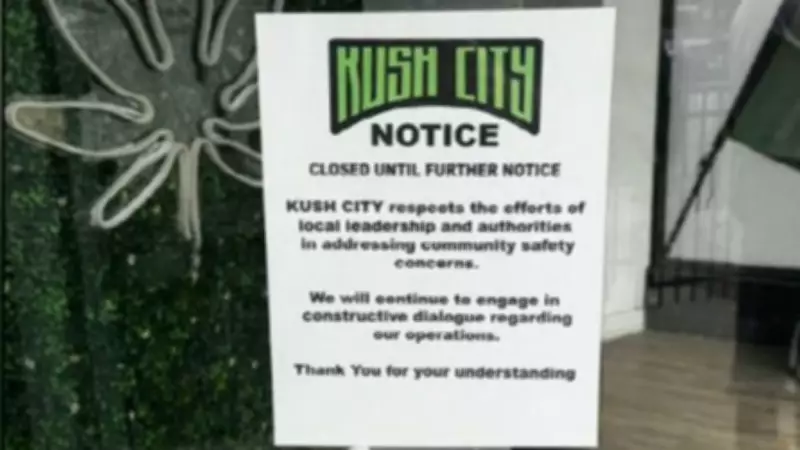 Barrie Pot Shop Shuts Down Amid City Crackdown on Illegal Dispensaries