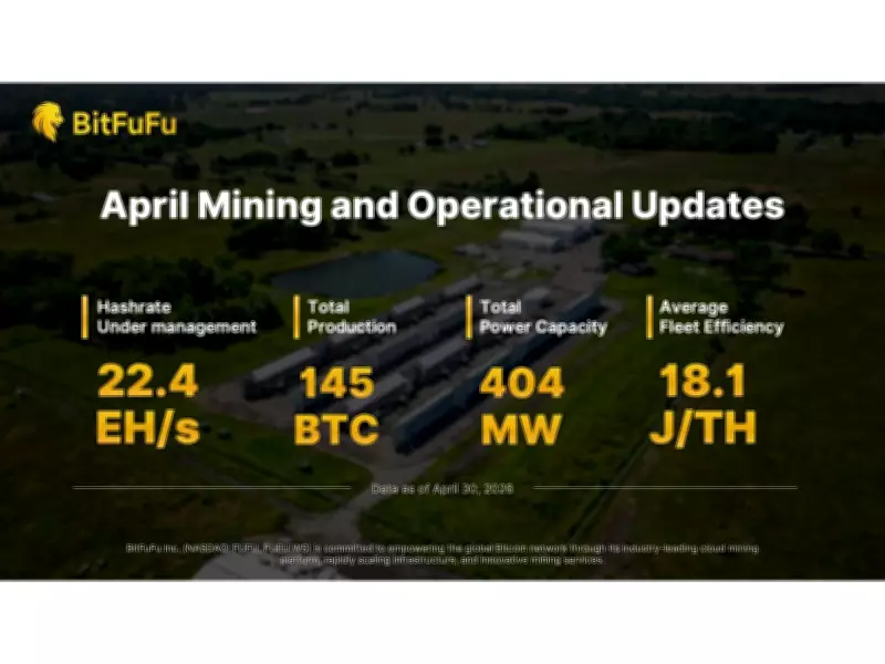 BitFuFu Announces April 2026 Bitcoin Production and Operational Updates