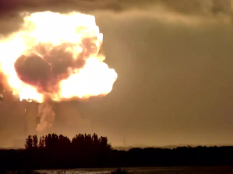 Blue Origin's New Glenn Rocket Explodes During Test on Launchpad