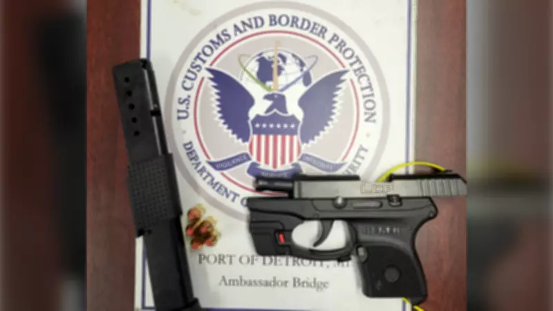 Border Officers Seize Stolen Gun from Woman at Ambassador Bridge