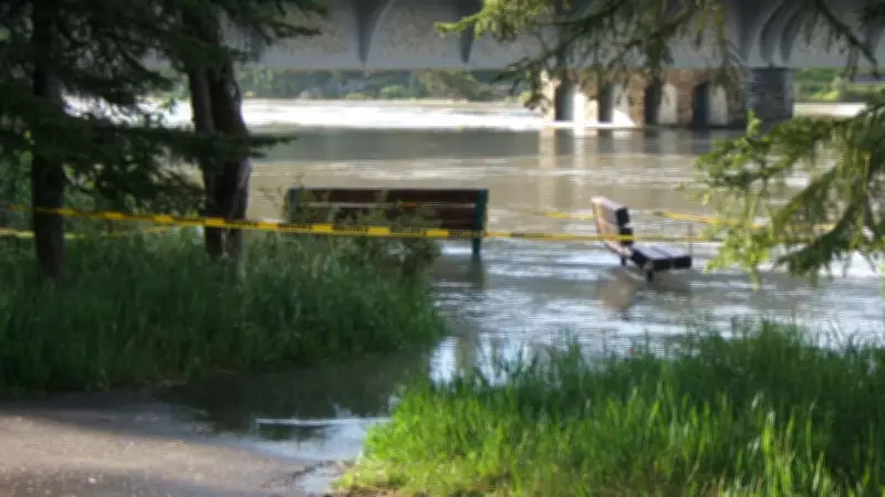Bow River Flooding Threatens Banff Area as Snowpack Melts Rapidly