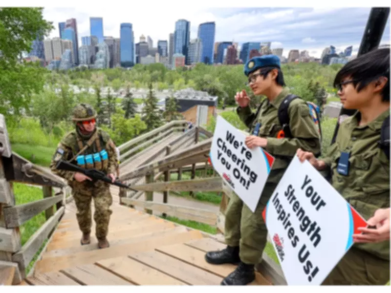 Calgarians Climb McHugh Bluff Stairs to Support Military Families