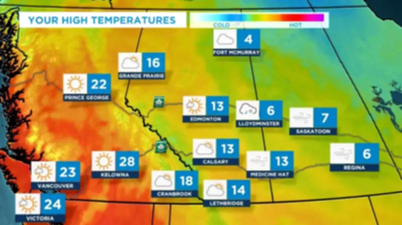 Calgary Weather: Cool and Windy Monday, Warmer by Midweek