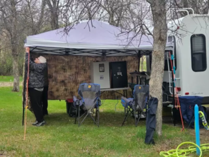 Campers Brave Strong Winds to Kick Off Summer Season at Buffalo Pound Provincial Park