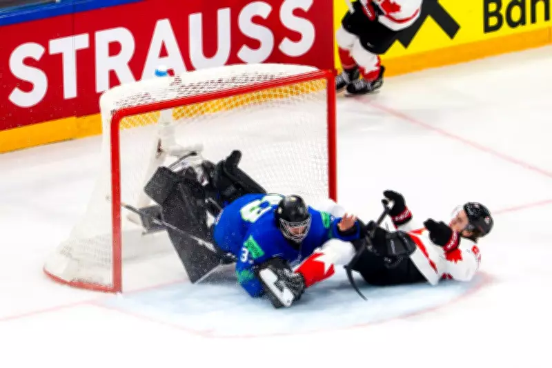 Canada stays unbeaten at hockey worlds with 3-1 victory over Slovenia
