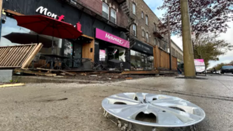 Car Crashes into Terrace on Sherbrooke Street, Man in Critical Condition