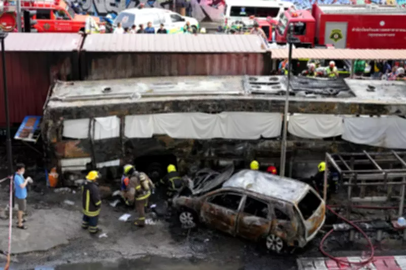 Cargo Train Hits Bus at Bangkok Crossing, Killing at Least 8