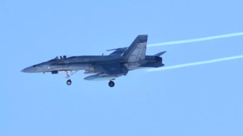 CF-18 Hornet Soars Over Ottawa for Tulip Festival Opening Ceremony