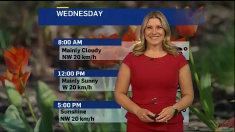 Cloudy Skies with Peaks of Sunshine Expected Wednesday