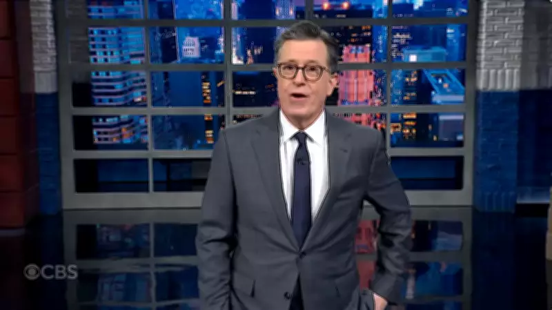 Colbert Questions Trump's Sleep After Late-Night Posting Spree Before China Trip