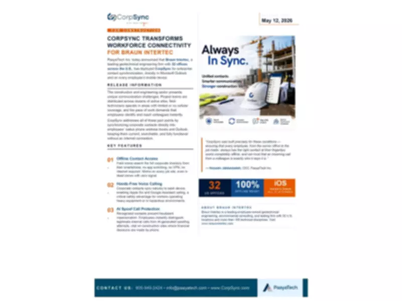 CorpSync Boosts Workforce Connectivity for Braun Intertec Across 32 US Offices