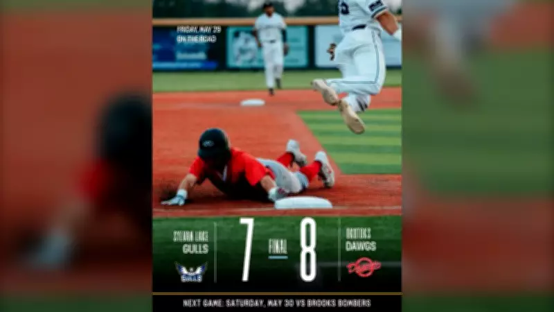 Dawgs Rally Past Gulls 8-7 in Seaman Stadium Thriller Before 6,000 Fans
