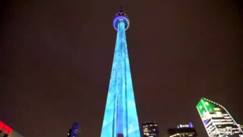 Drake 'freezes' CN Tower for 'Iceman' album release – Watch live