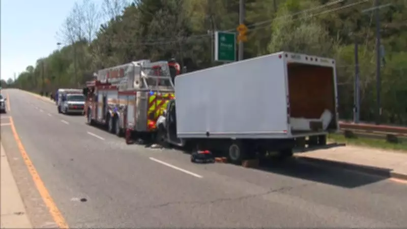 Driver, 2 Firefighters Injured in Scarborough Collision Between Truck and Fire Truck