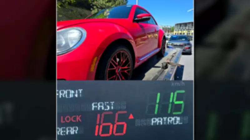Driver Clocked at 166 km/h with Mom as Passenger in Her Car