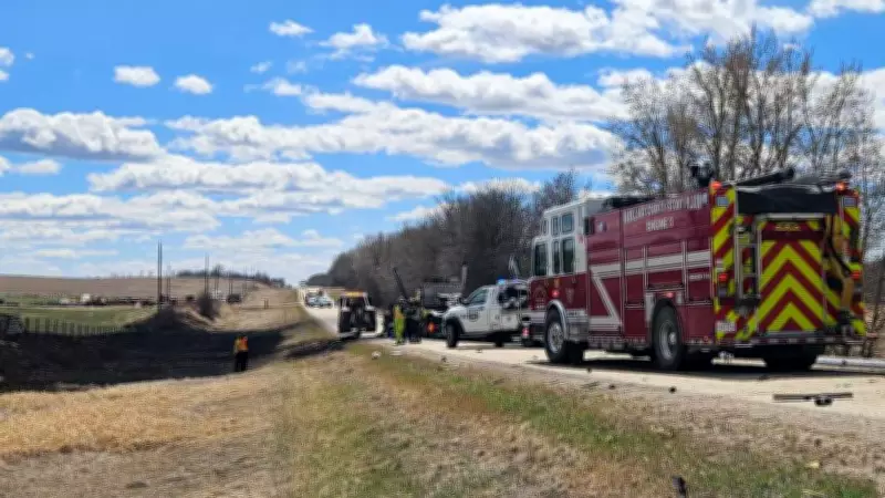 Driver Killed in Fiery Parkland County Crash Near Edmonton