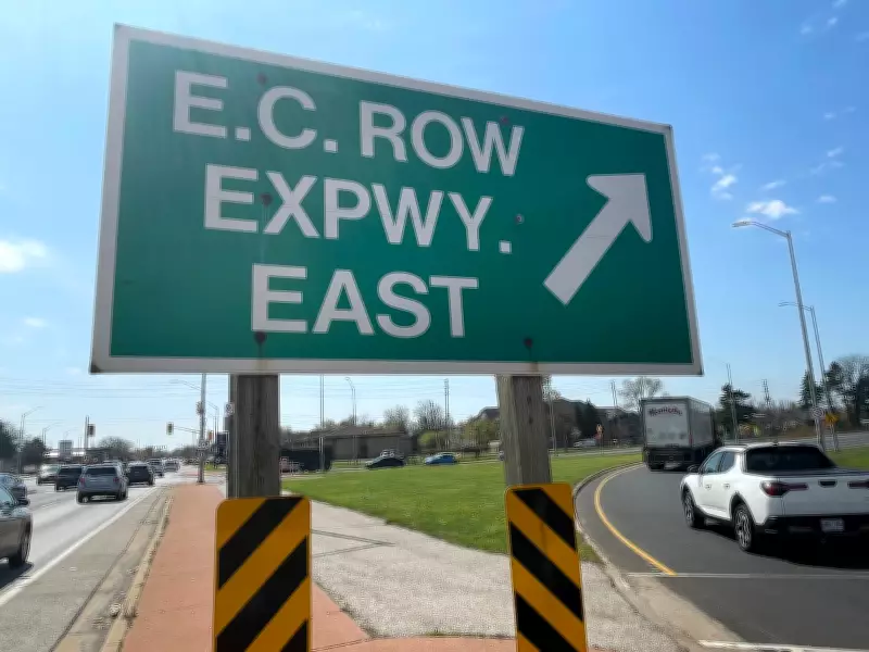 E.C. Row Expressway Eastbound Lanes Closed in Windsor Due to Crash