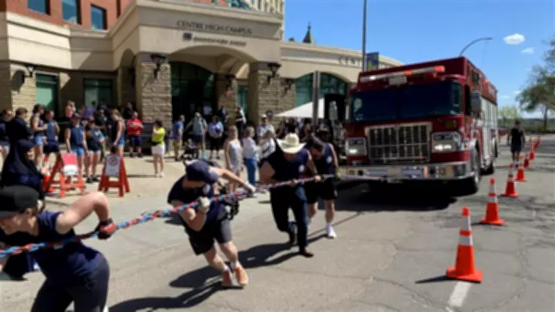 Edmonton Firetruck Pull Raises $15K and Counting for First Responders