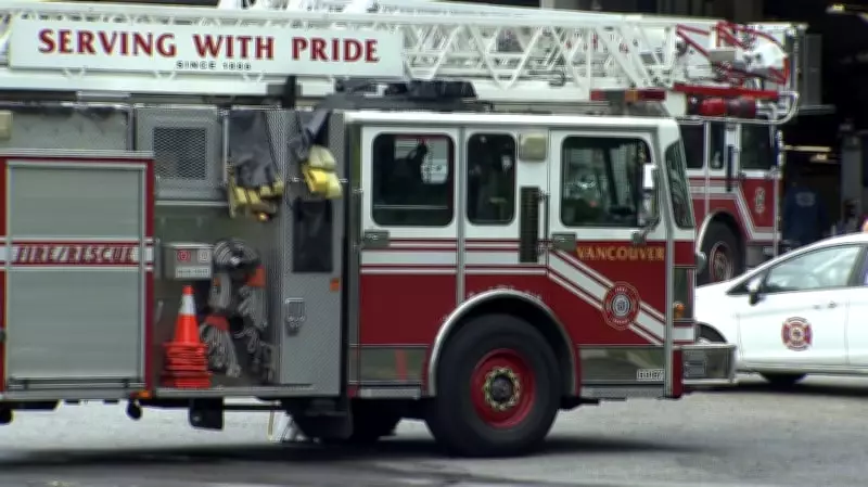 Emergency Crews Battle Large House Fire in Vancouver
