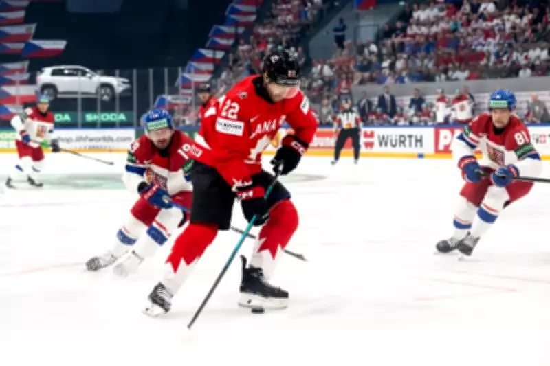 Evan Bouchard out of world hockey championship quarterfinal