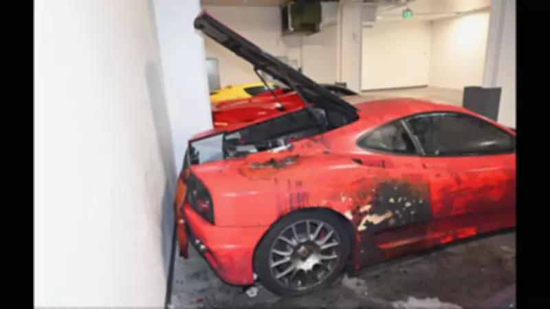 Explosion at Ferrari Quebec Dealership Captured on Surveillance Footage