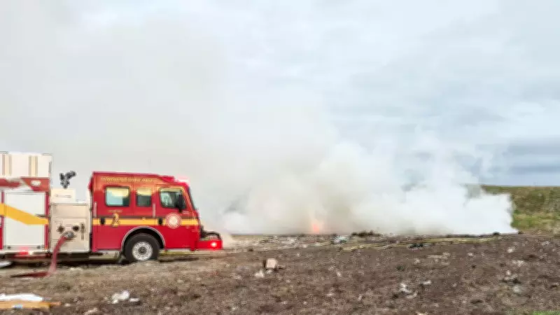Fire Breaks Out at Timmins Landfill Site on Sunday Evening