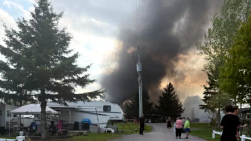 Fire Destroys Trailers at Campground East of Ottawa