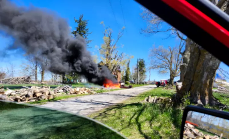 Flames Engulf Farm Machinery in Rural Oro-Medonte Incident