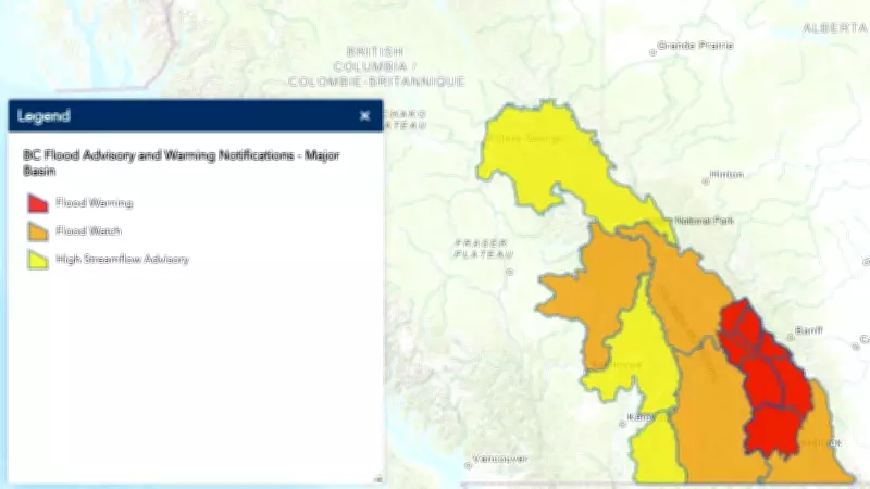 Flood Warnings and Evacuation Alerts Issued in Southeastern B.C.