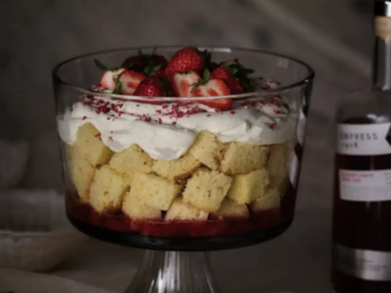 Gin Elderflower Trifle Recipe from True-Crime Cookbook
