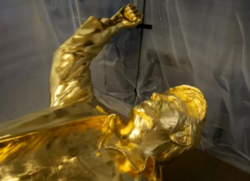 Gold Leaf Trump Statue 'Not About Worship,' Televangelist Insists