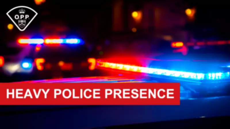 Heavy Police Presence in Elk Lake on Tuesday Morning