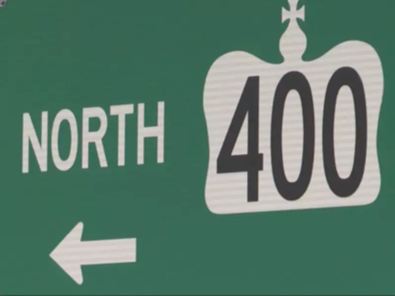 Highway 400 Lane Closures After Crash Involving Police Vehicle