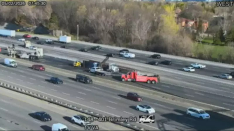 Highway 401 Westbound Express Lanes Reopen After Fiery Crash in Scarborough