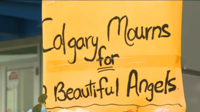Hundreds Gather to Mourn Slain Calgary Children at Vigil