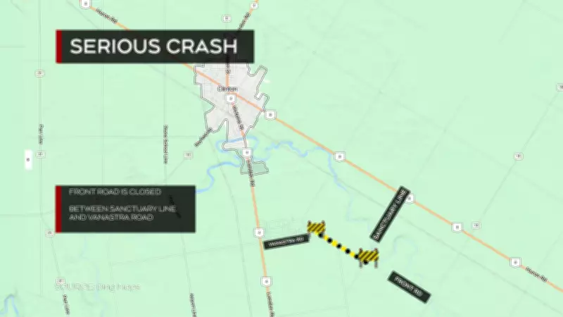 Huron OPP Investigate Serious Collision Near Clinton, Road Closed