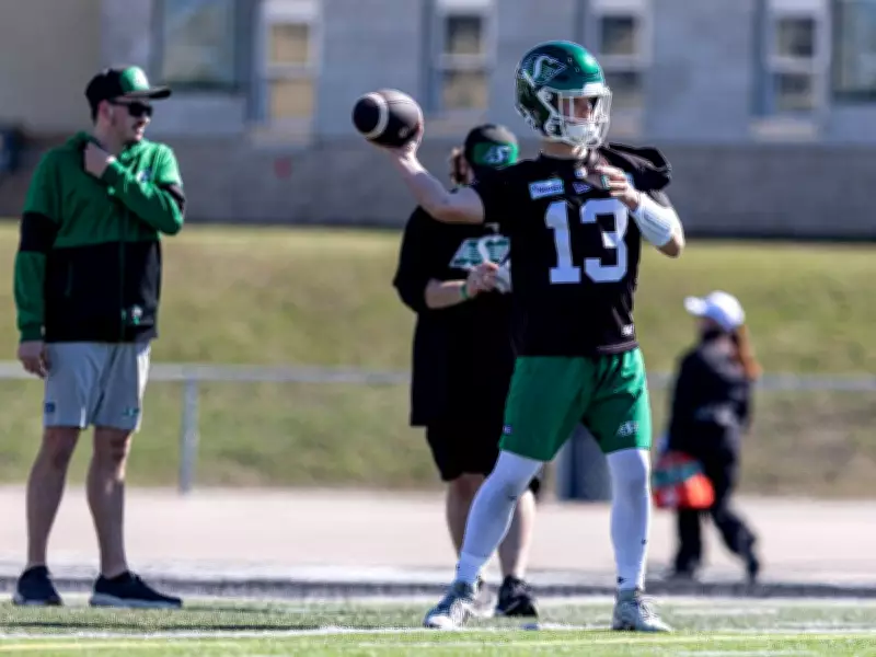 Huskies QB Farrell Learns from CFL Vets at Roughriders Rookie Camp
